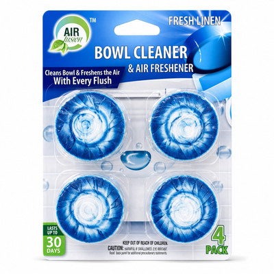 Air Fusion Toilet Bowl Cleaner Tablets 4 Pack   Pine/Lavender/Fresh Linen