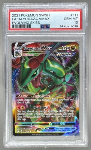 3234 Rayquaza VMAX 2021 Pokemon Sword & Shield Evolving Skies #111/203 PSA 10