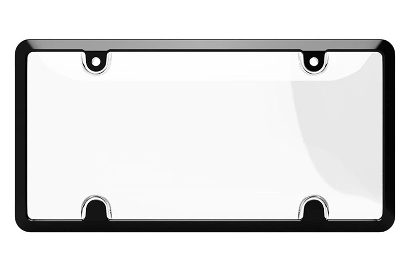 Cruiser 64051 Tuf Metal Combo Style Black / Clear License Plate Frame Foto 2 de 3