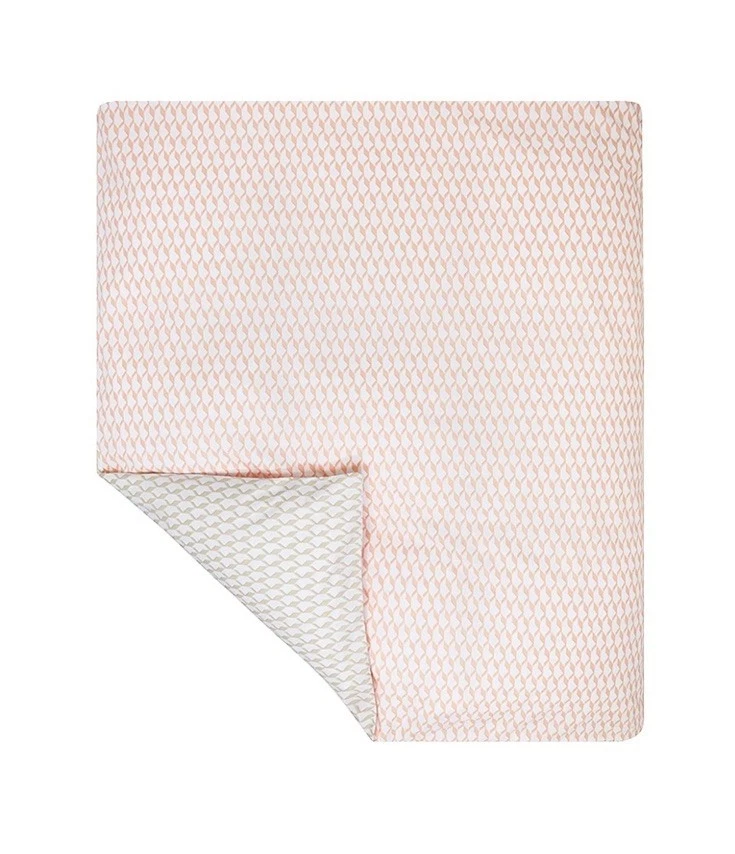 Nueva Funda de Almohada Yves Delorme Voguer CORAL Algodón Reversible EURO Foto 4 de 4