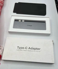INTPW 8 IN 1 Type-C Adapter  Dual USB C HUB for MacBook Pro 13" & 15" HYD-9899T