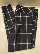 Pre owned Torrid Pull On Black Plaid Pull On Pixie Style Pants Sz 1