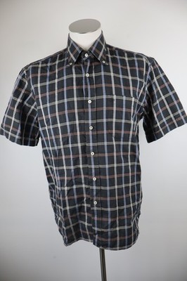 ROCCOBAROCCO Herren Baumwoll Hemd Langarm? Kurzarm Vintage Karo Regular TG 16 41