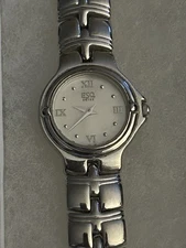 Esq Swiss Women's Silver Tone 19mm Bracelet Chain Watch with Mop Dial