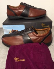 New Allen Edmonds Mens Passport Chili Brown Leather Casual Oxfords Size 12 D