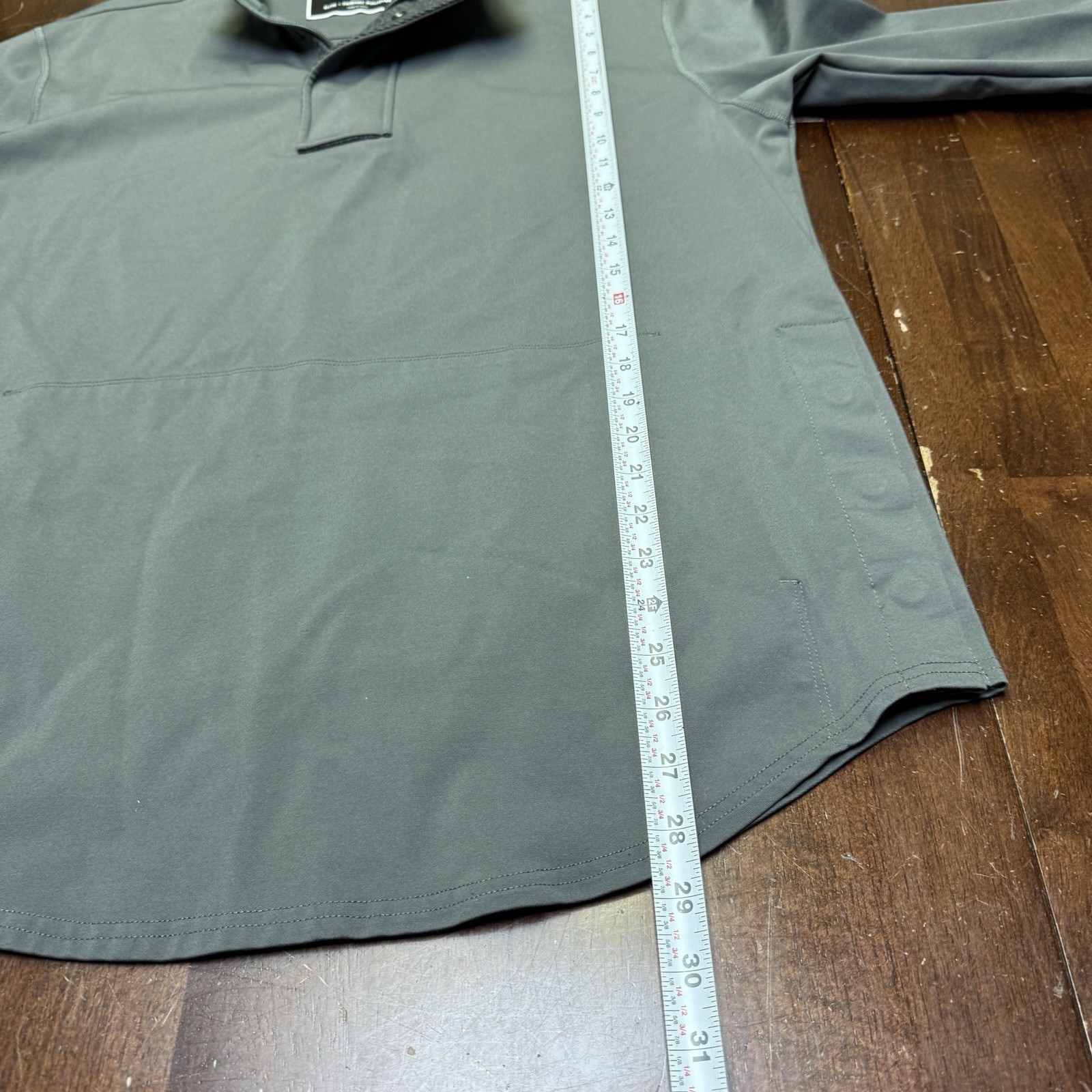 BYLT Elite Fairway Pullover Mens Large Gray Quarter 1/4 Zip Golf Jacket Athletic