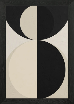 GEOMETRISCH ABSTRAKT 712C1 Gerahmtes Wandbild Poster Leinwanddruck Bild