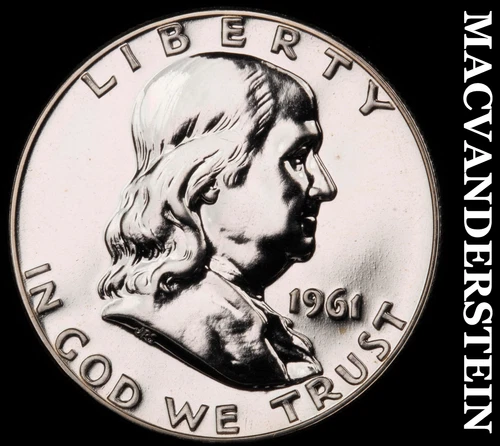 1961 Silver Franklin Half Dollar - Choice Gem Proof  Lustrous  #G7183