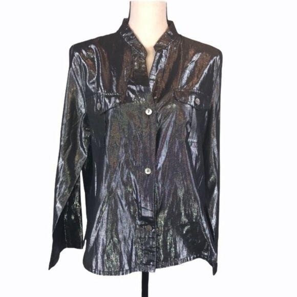 Ruby Rd. Metallic   button up 14 - image 3