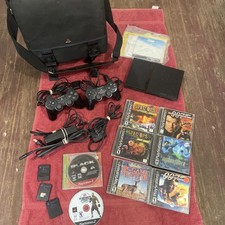 Sony PlayStation 2 PS2 Console w/Controllers, Memory Cards, Bag  Games READ
