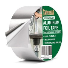 Aluminum Foil Tape, Aluminum Air Duct Tape, Withstand 80 C to 100 C, Heat Res...