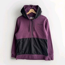 Champion Track Suit Men's Medium Purple Fleece Half Zip Two Tone Hoodie/Pants