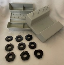 Set of 9 Elna Sewing Machine Stitch Cams and Accessory Case / Holder