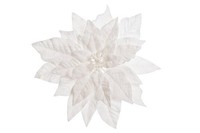 KüNstlicher Weihnachtsstern Poinsettie Weiß 33 Cm