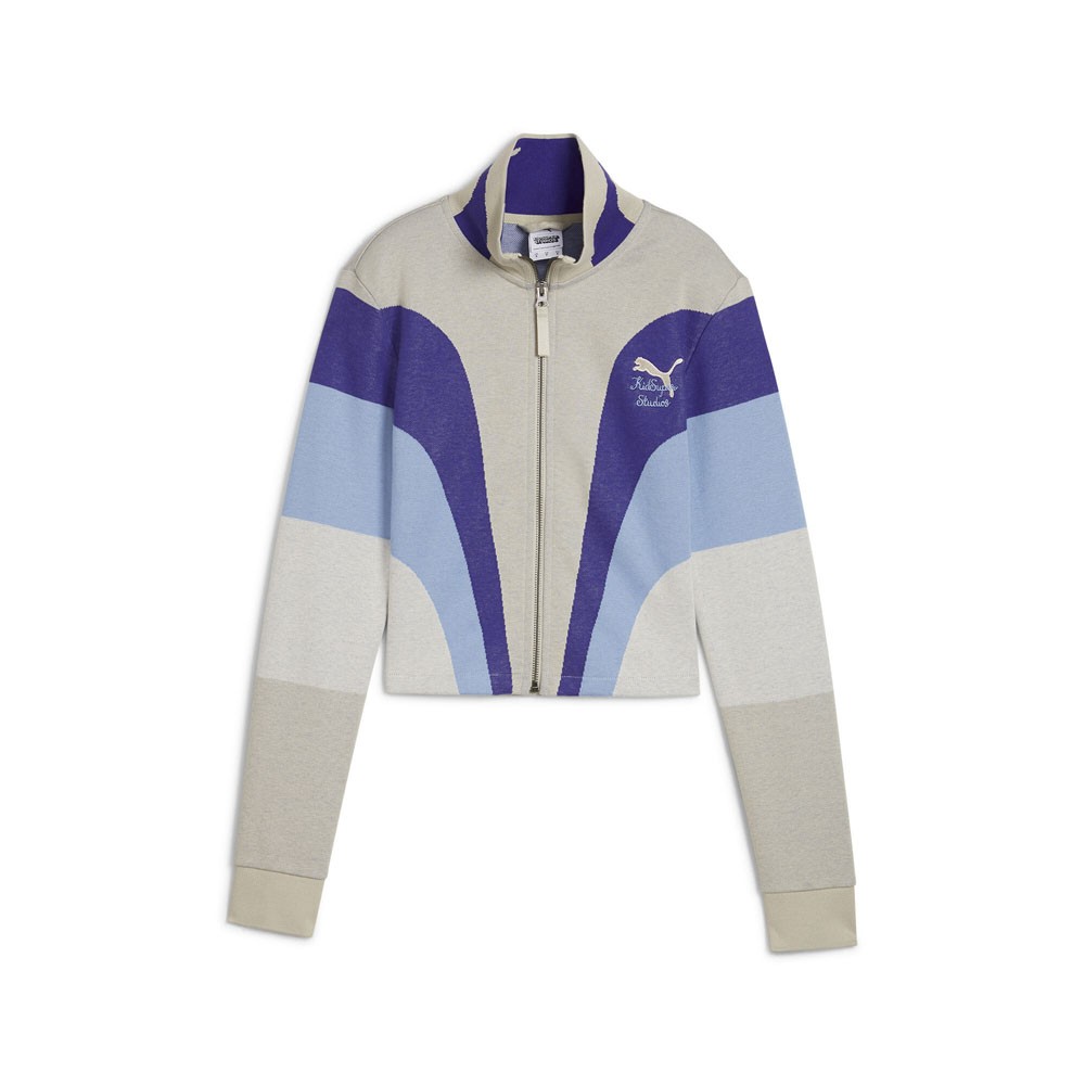 PUMA  X Kidsuper Full Zip Jacket Womens Beige Casual Athletic Outerwear 62670568