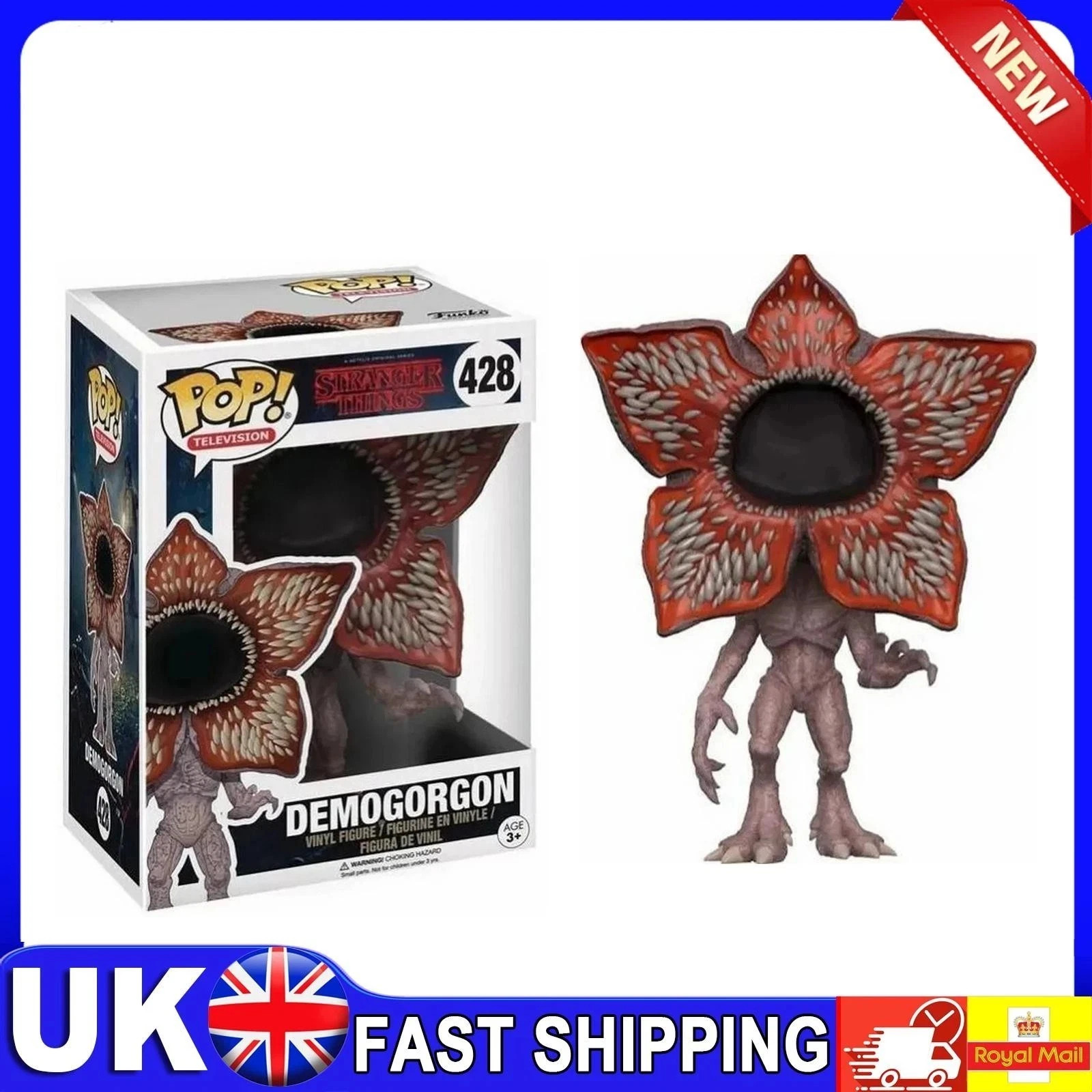 DEMOGORGON STRANGER THINGS MODEL VINYL FIGURE WITH BOX,KIDS XMAS GIFT FUNKO POP!
