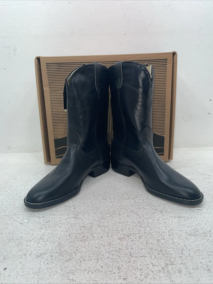 New Youth Navy Laredo Cowboy Boots. 2058 4 M. 2-156 - Image 3 of 4