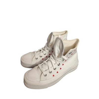 Converse Lift Special Edition Embroidered Hearts Love Valentine's size 6