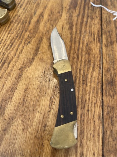 Vintage BUCK 112 USA Lockback Hunter Folding Pocket knife 2 Dot — Stock 1