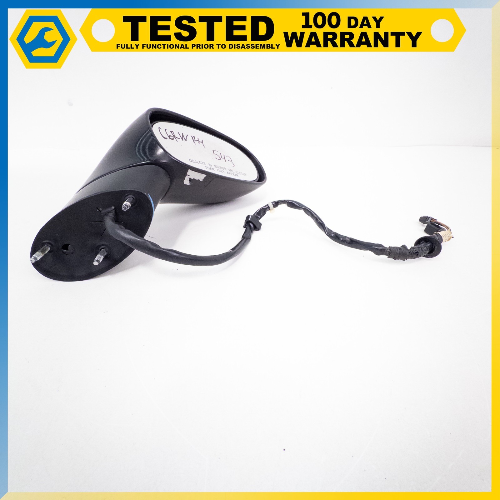 Chevrolet Corvette 2005-2013 Front Right Side mirror Black