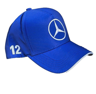 Bright Blue AMG Petronas 12 Kimi Antonelli Drivers Cap. Factory 2nd.