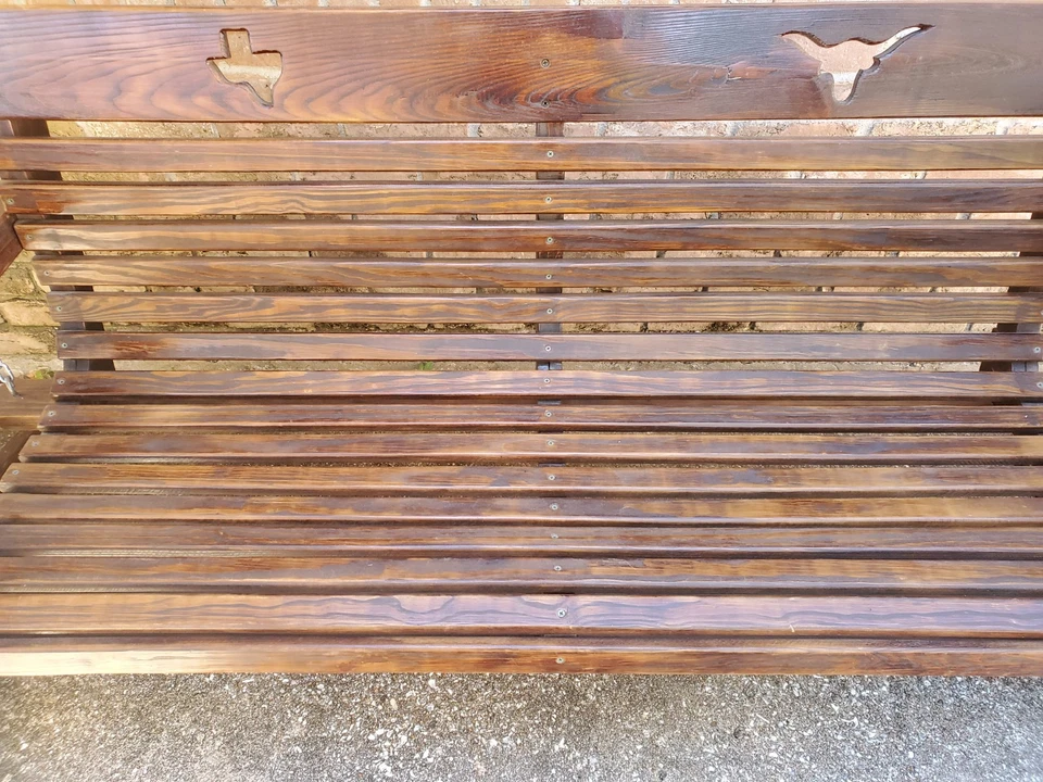 Handmade,Heavy Duty, Wood Bench Glider - Image 4 of 4