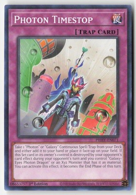 Yugioh - Photon Timestop PHHY-EN071 1st Edition - Photon Hypernova