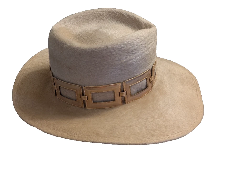 Gwenn Pennington, Wool/Felt Fedora, Beige, size L - Image 4 of 4