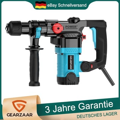 1500W Bohrmaschine Schlagbohrer mit Meißeln SDS-plus Meißelhammer Stemmhammer