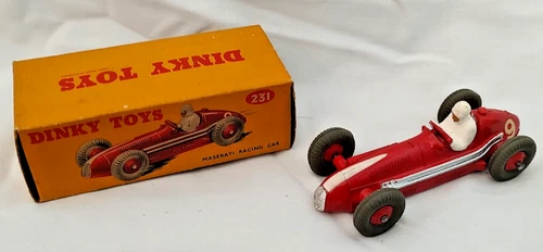 vtg. dinky toys car MASERATI - 231 very nice with box, meccano ltd