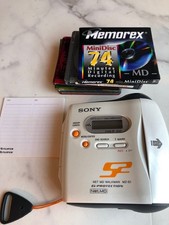 Sony MZ-S1 S2 Sports Net MD MiniDisc Walkman Recorder Player 7 Discs