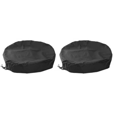 2 Count Trash Bin Covers for outside Rain Barrel Lid Mesh Barrels