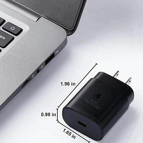 2 Pack For iPhone Galaxy S20 S21Plus Ultra Fast Charger PD Power Adapter Type-C - Image 2 of 4