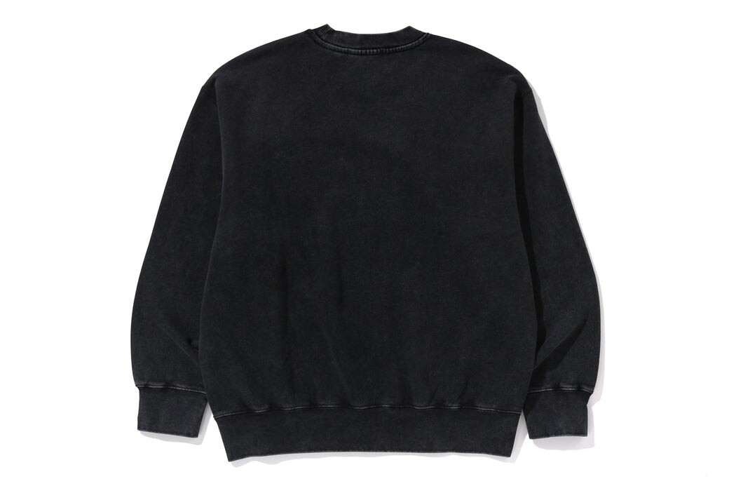 A BATHNIG APE Men's GARMENT DYE ONE POINT RELAXED FIT