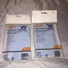 2 HDX TARP REPAIR TAPE 2PACKS 6" X 40" WATER MILDEW RESIST STRONG ADHESION B15