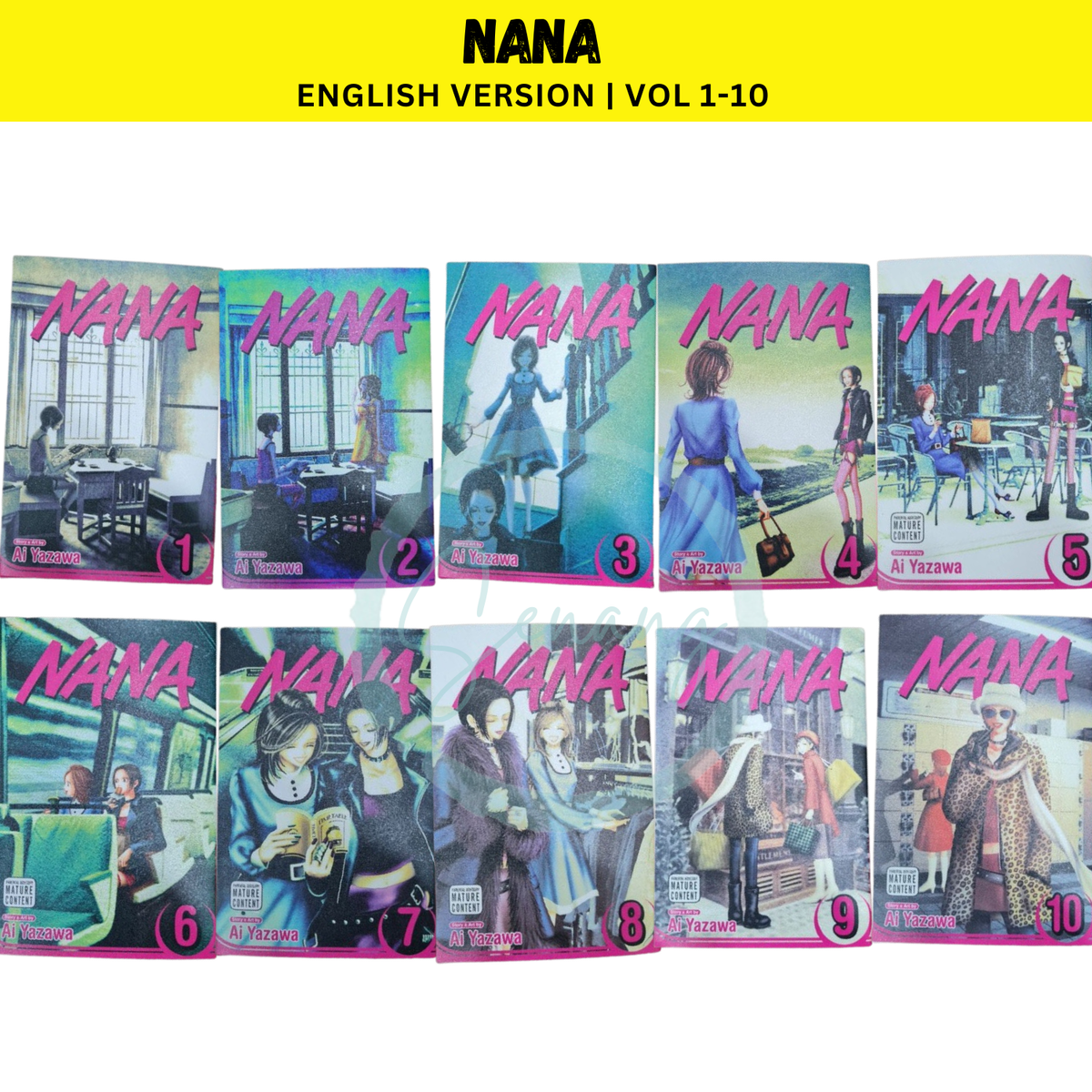 NANA 英語版 15,16 18-21巻 NANA 英語版 15,16 18-21巻 NANA マンガ 1-21巻完結フルセット
