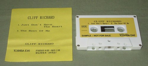 0 $ Versand! CLIFF RICHARD Japan PROMO ONLY CASSETTE TAPE 2 tracks OFFICIAL!
