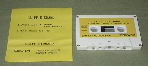 $0 ship! CLIFF RICHARD Japan PROMO ONLY CASSETTE TAPE 2 tracks OFFICIAL! - Picture 1 of 1