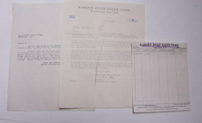 1926 Lamson Goodnow Kardex Rand Sales Tonawanda NY Ephemera L580H