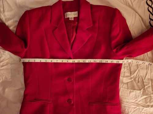 Casual Corner Set Suit Sz 6 Sheath Dress Sz 4 Red Pre-owned - Picture 15 of 22