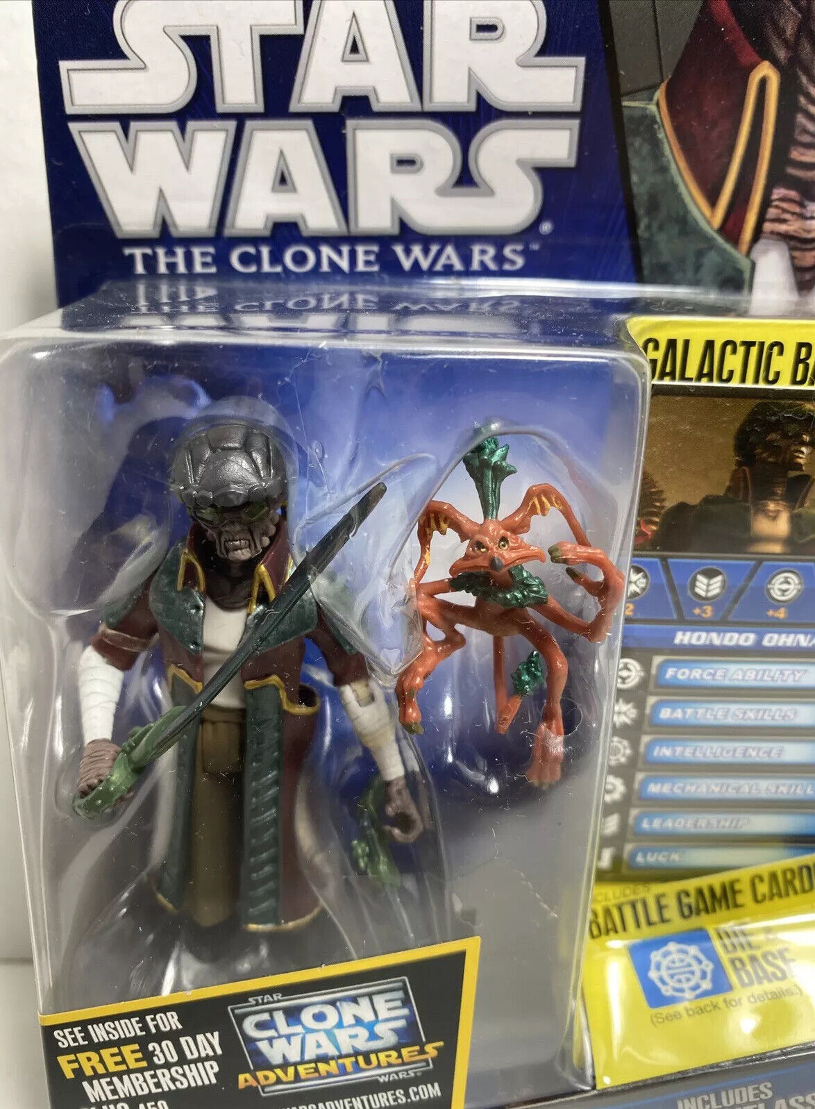 Hondo Ohnaka CW39 Star Wars The Clone Wars Action Figure New