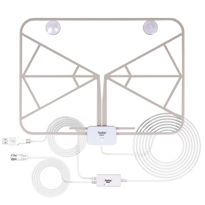 Indoor Antenna 100 Miles Range Amplified HD Digital TV Night Light 8 Color