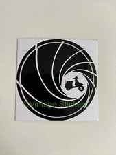 Vespa Lambretta Honda Scooter Scooter Sticker Decal James Bond Lens Vespa Lambretta Honda Scooter Scooter Sticker Decal James Bond Lens