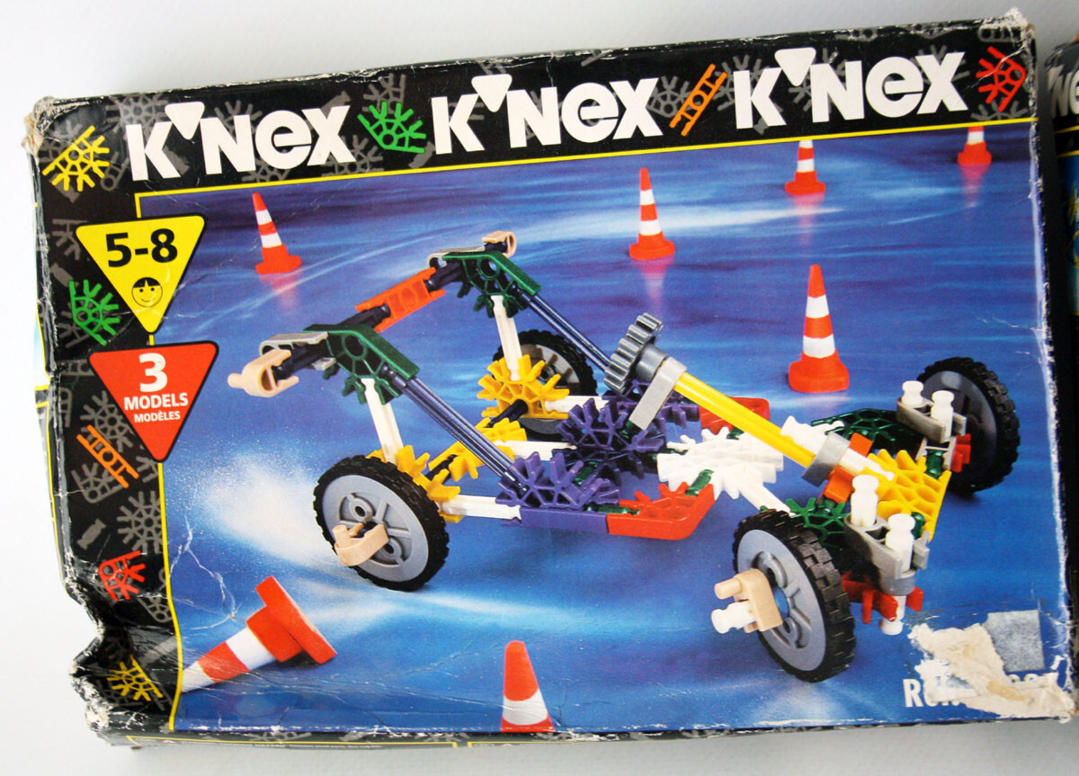4X RARE VINTAGE 1996 KNEX SPACE VEHICLE AIPLANE CAR 20823 20822