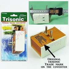 FOREIGN TRAVEL CONVERTER 1600 W WATT - AC VOLTAGE STEP DOWN POWER ADAPTER CONVER