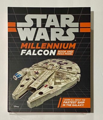 Disney Star Wars Millennium Falcon Book And Mega Model Hardcover Brand New