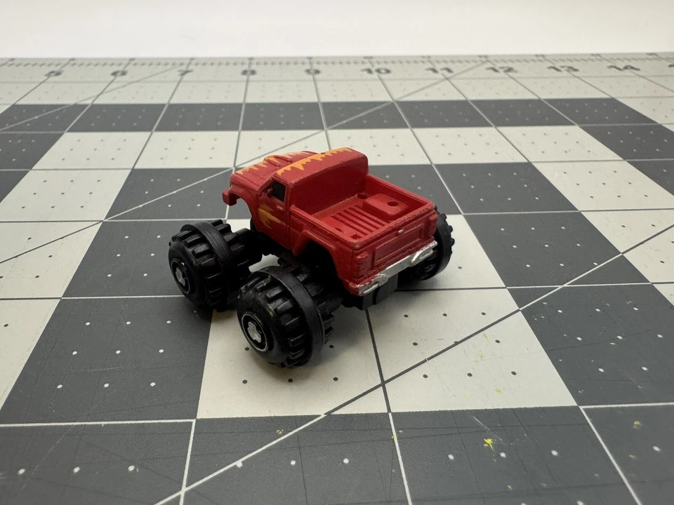 Vintage Funrise Flames Monster Truck Toy Truck Micro Machine Rare - HTF - Image 2 of 4