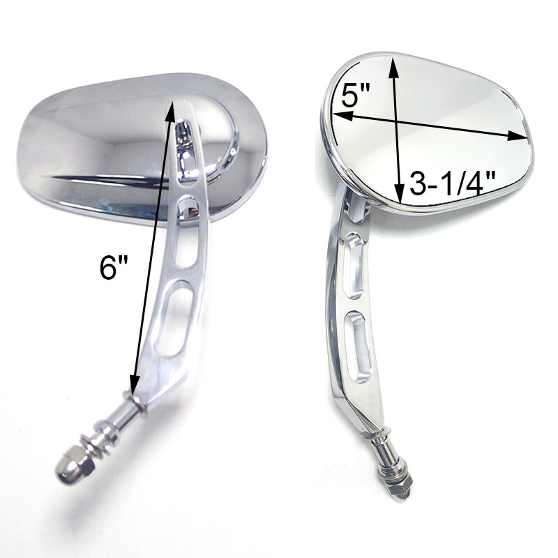 Motorcycle Mirrors Chrome For Harley Davidson Heritage Softail