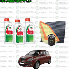 KIT TAGLIANDO FILTRI + OLIO CASTROL 10W40 LANCIA YPSILON 1.2 16V 80CV BENZ 2003 