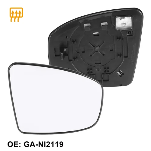 Right Passenger Side Heated Mirror Glass For Nissan Murano 2009-2014 w/ Backing